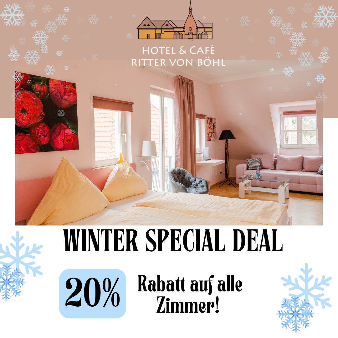Winter Special im Ritter von Böhl: 20 % Rabatt auf alle Zimmer!